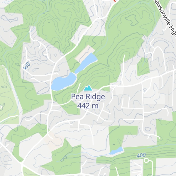 Map of Pea Ridge
