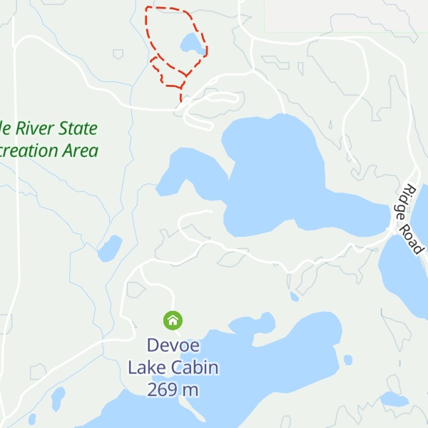 Map of Pines Cabin