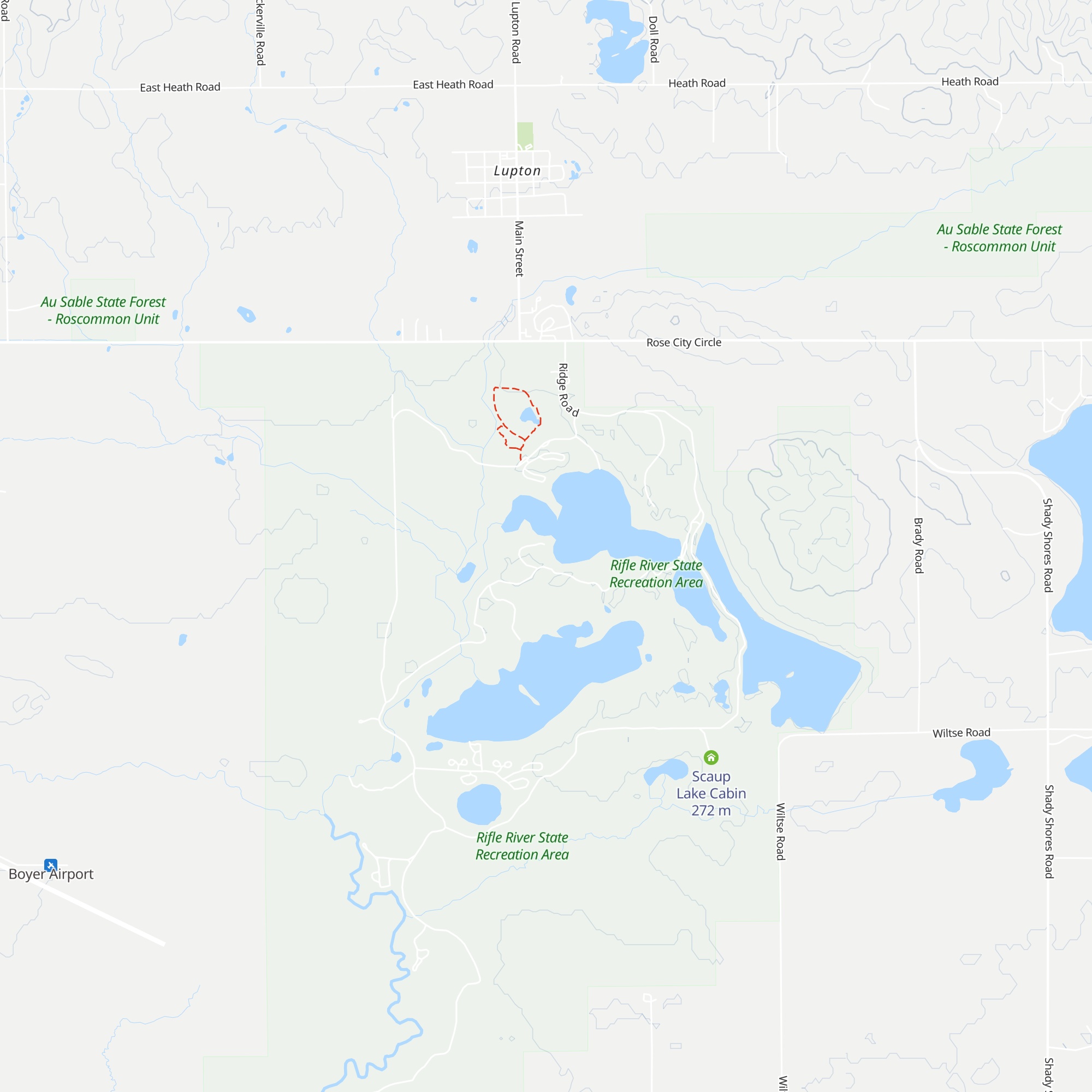 Pines Cabin map