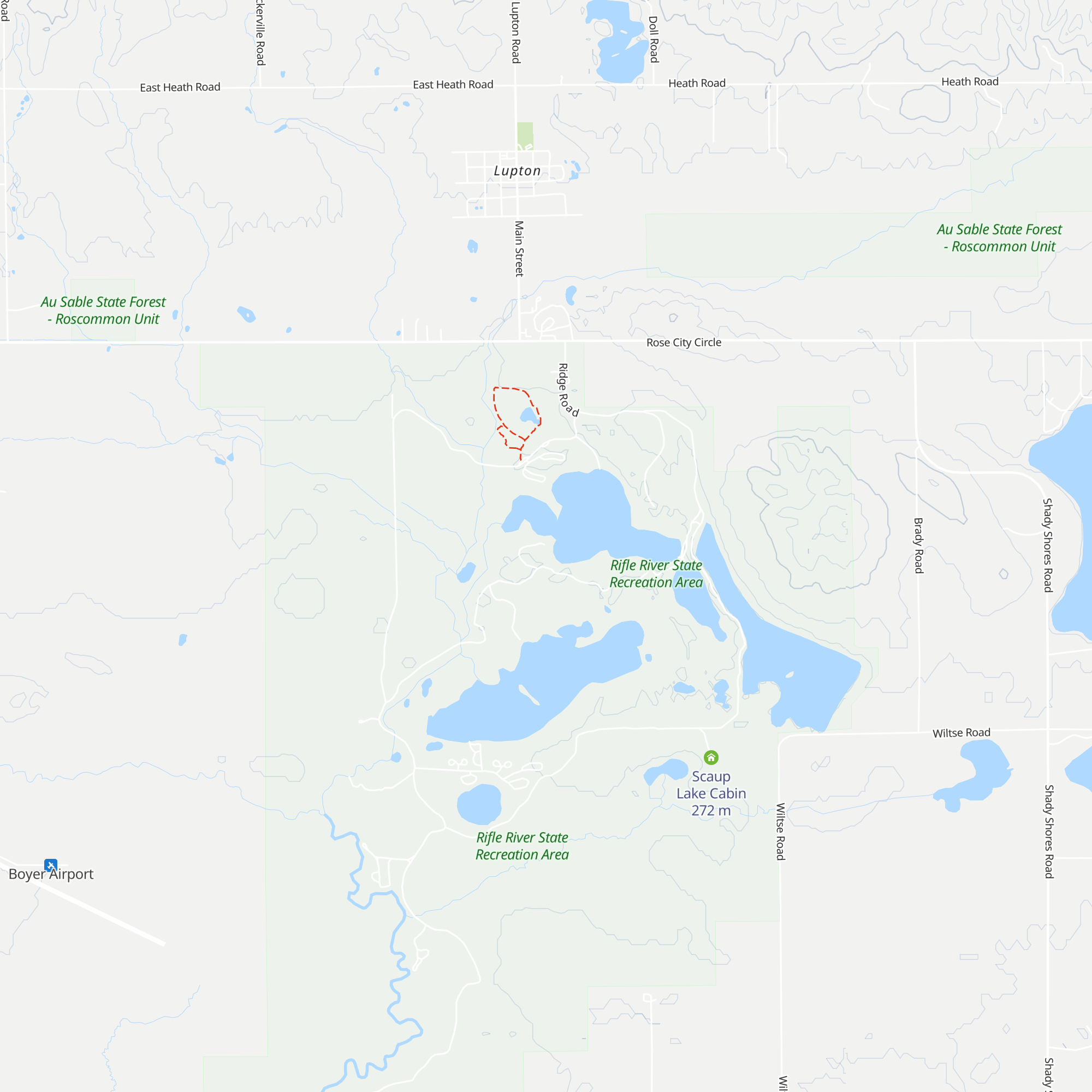 Pines Cabin map