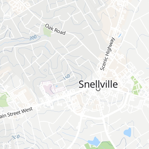 Map of Snellville Mountain