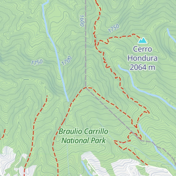 Map of Cerro Zurquí