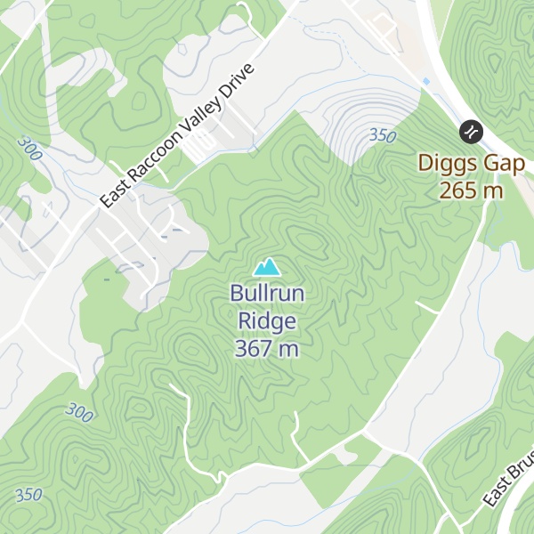 Map of Bullrun Ridge