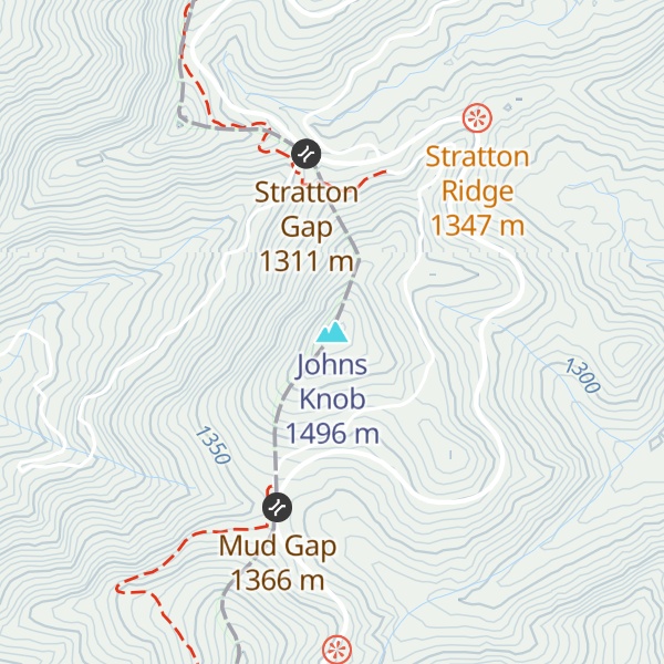 Map of Johns Knob