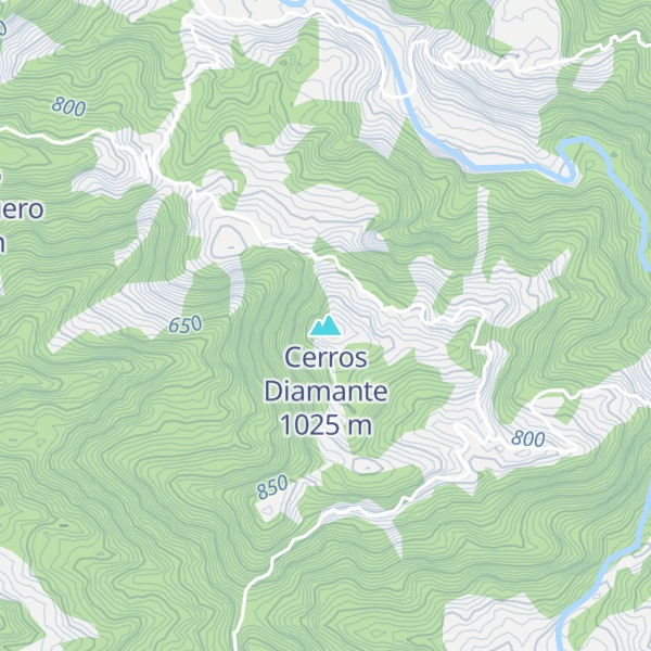 Map of Cerros Diamante
