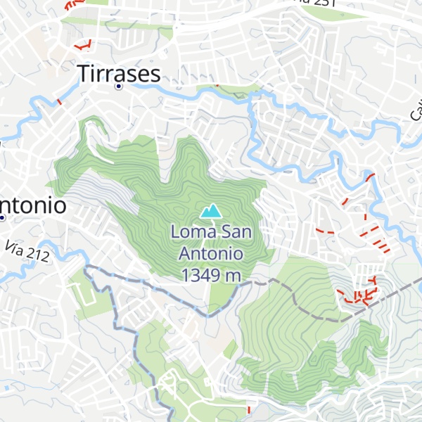 Map of Loma San Antonio