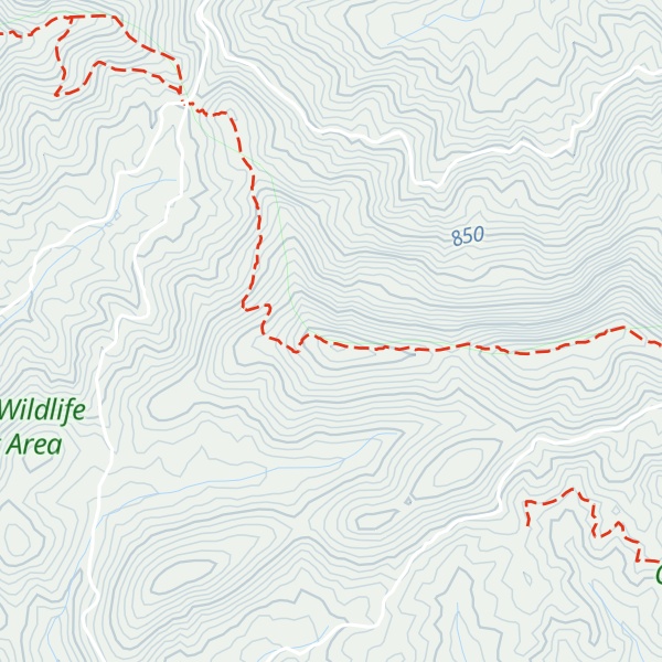 Map of West Wildcat Knob