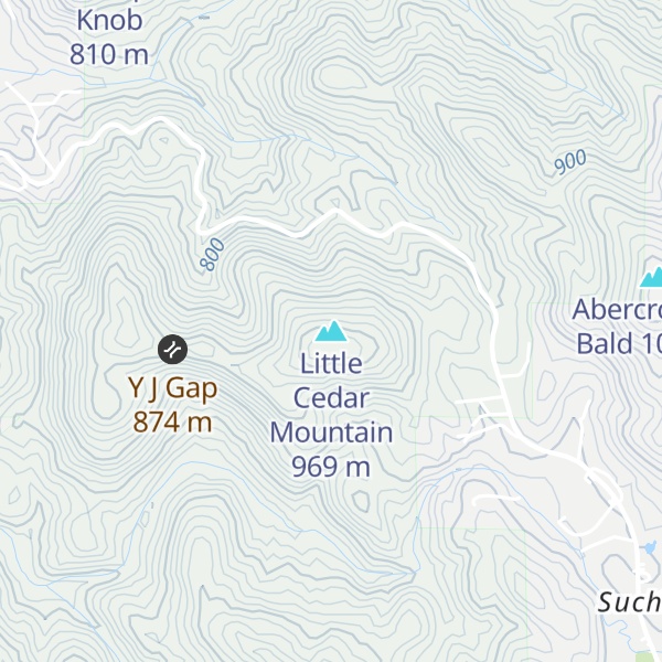Map of Little Cedar Mountain