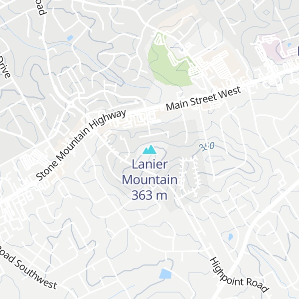 Map of Lanier Mountain