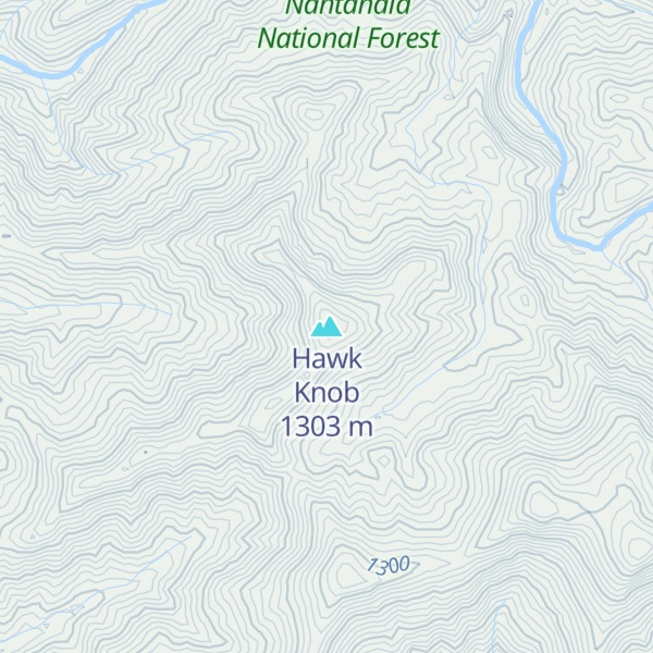 Map of Hawk Knob