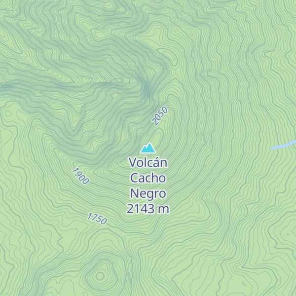 Map of Volcán Cacho Negro