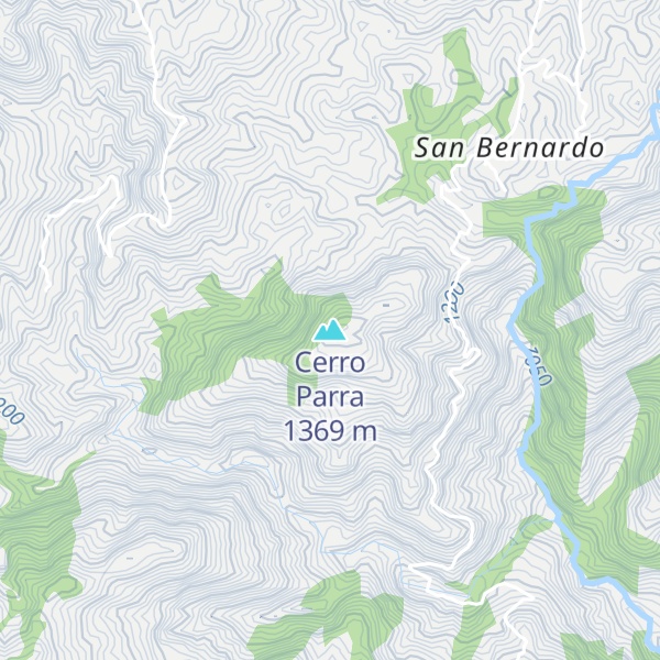 Map of Cerro Parra