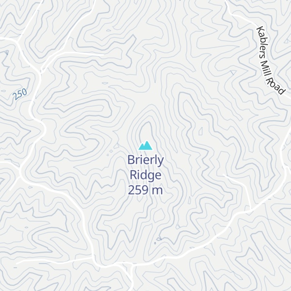 Map of Brierly Ridge