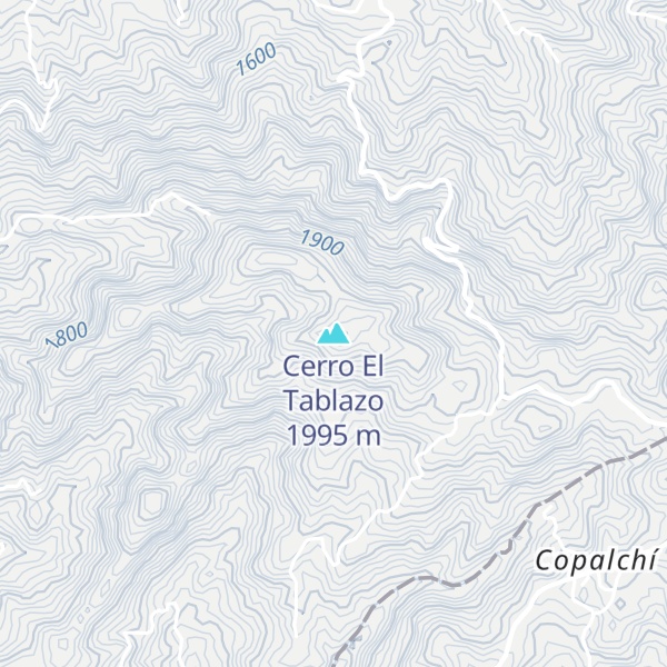 Map of Cerro El Tablazo