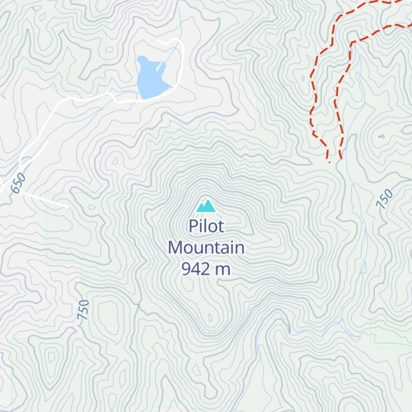 Map of Pilot Mountain