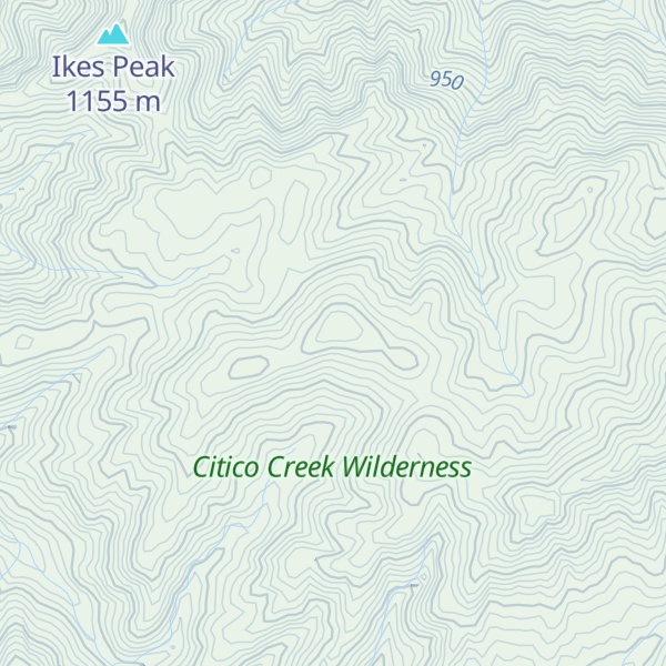 Map of Brush Mountain