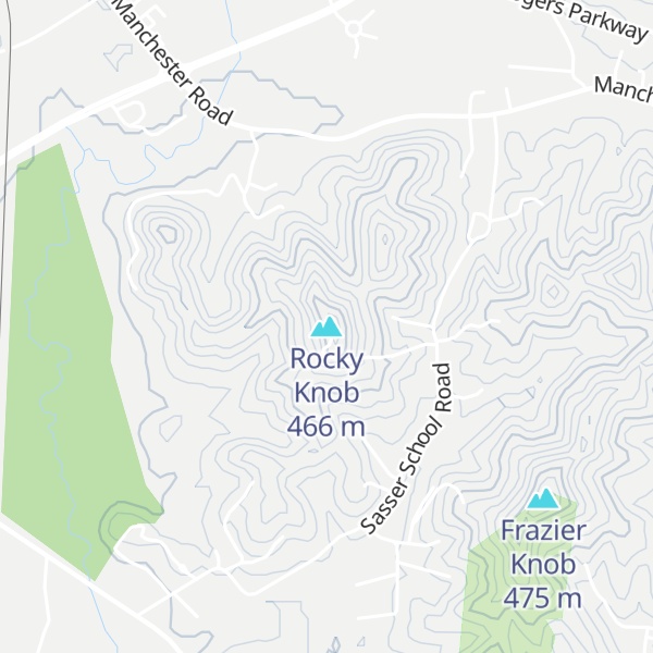 Map of Rocky Knob