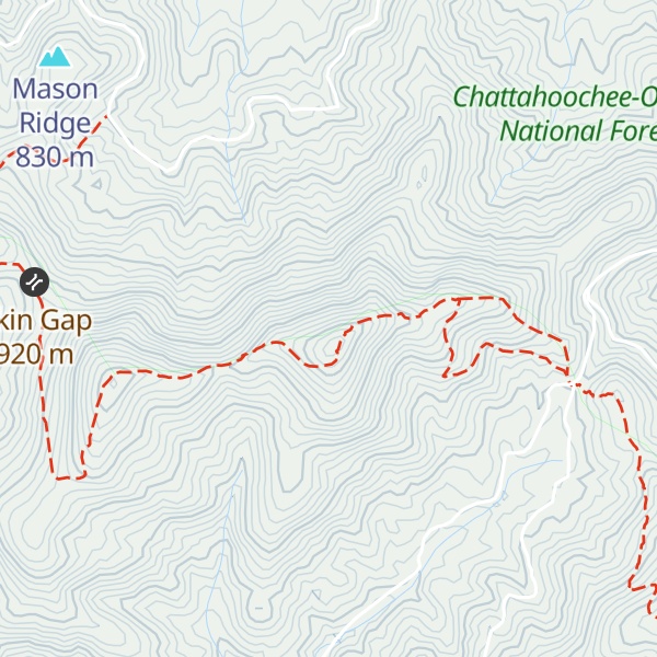 Map of Akin Mountain