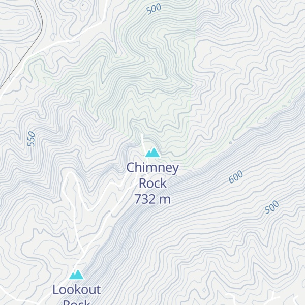 Map of Chimney Rock