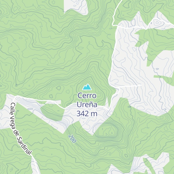 Map of Cerro Ureña