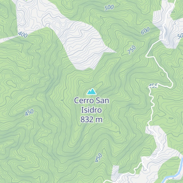 Map of Cerro San Isidro