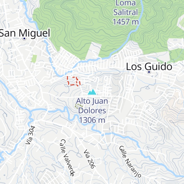 Map of Alto Juan Dolores