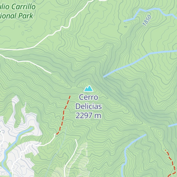 Map of Cerro Delicias
