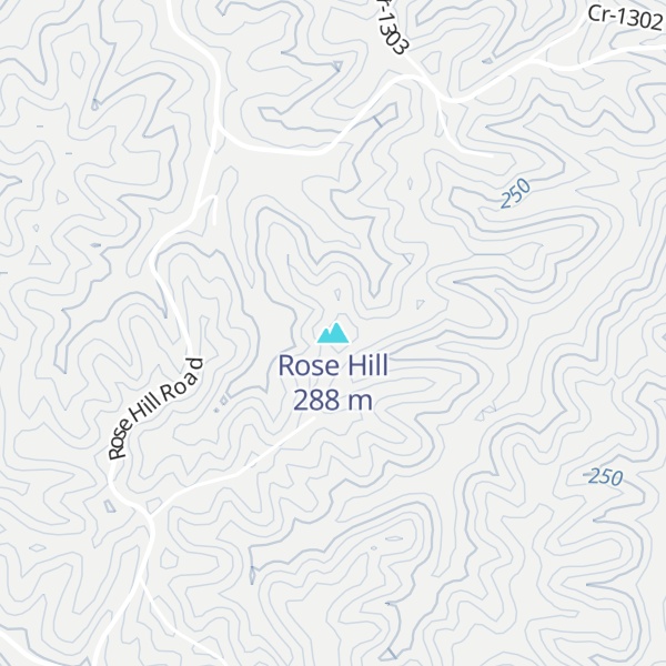 Map of Rose Hill
