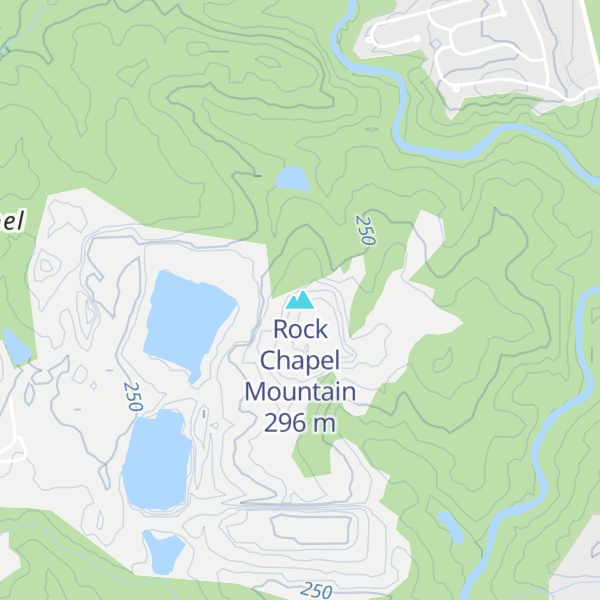 Map of Rock Chapel Mountain