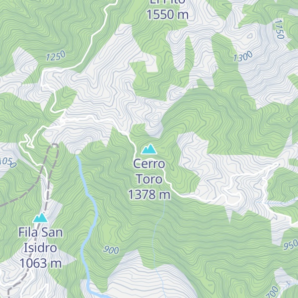 Map of Cerro Toro