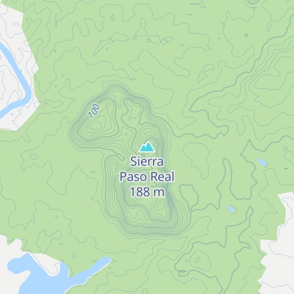 Map of Sierra Paso Real