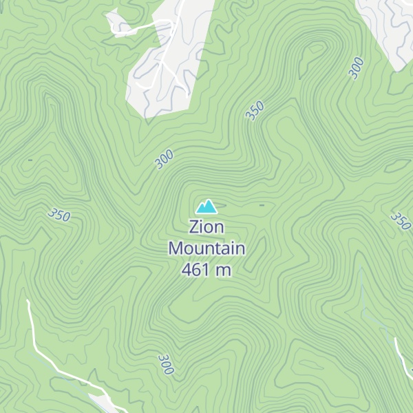 Map of Zion Mountain