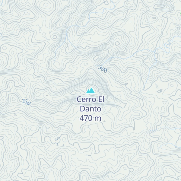 Map of Cerro El Danto