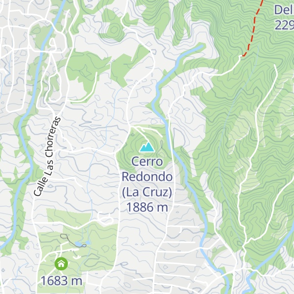 Map of Cerro Redondo (La Cruz)