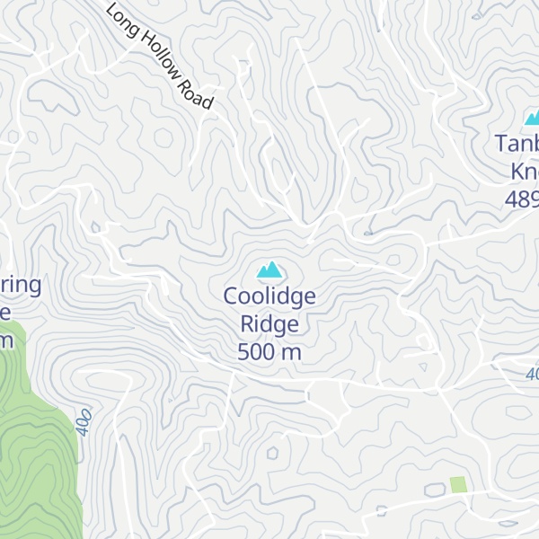 Map of Coolidge Ridge