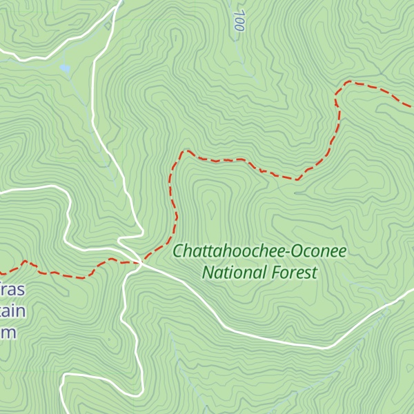 Map of Justus Mountain
