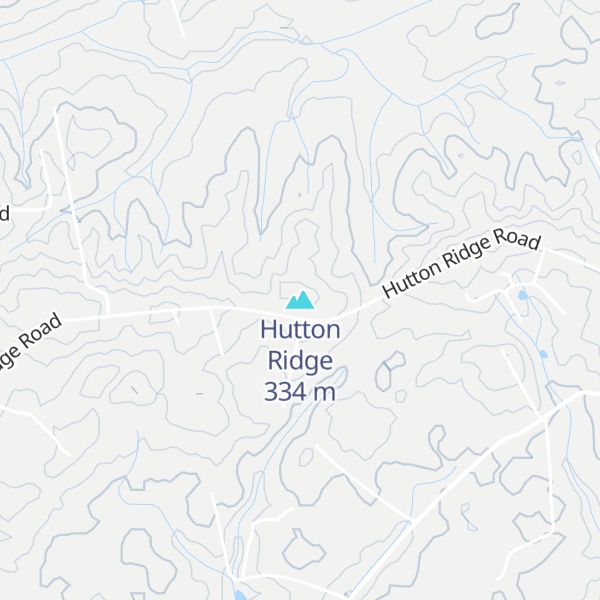 Map of Hutton Ridge