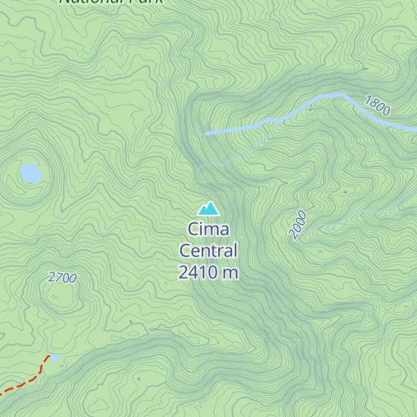 Map of Cima Central