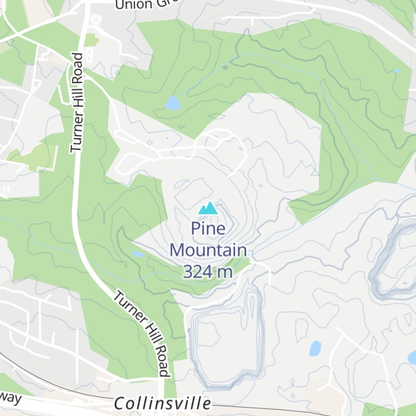 Map of Pine Mountain