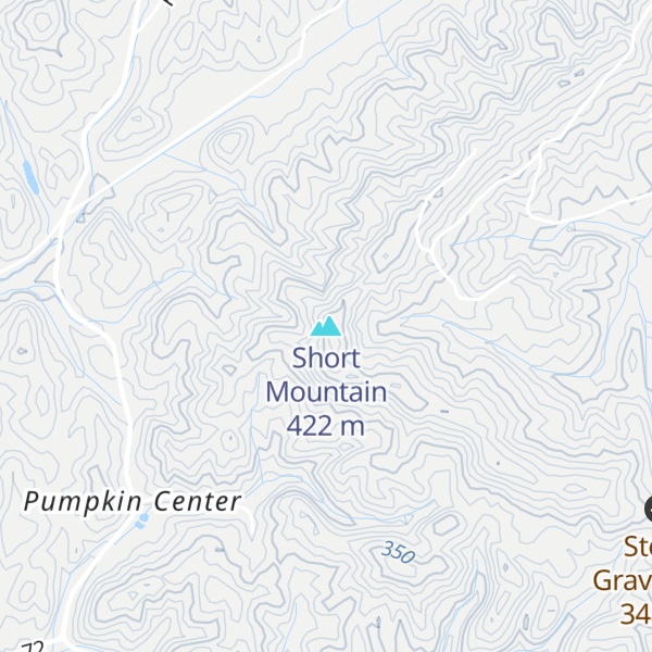 Map of Short Mountain