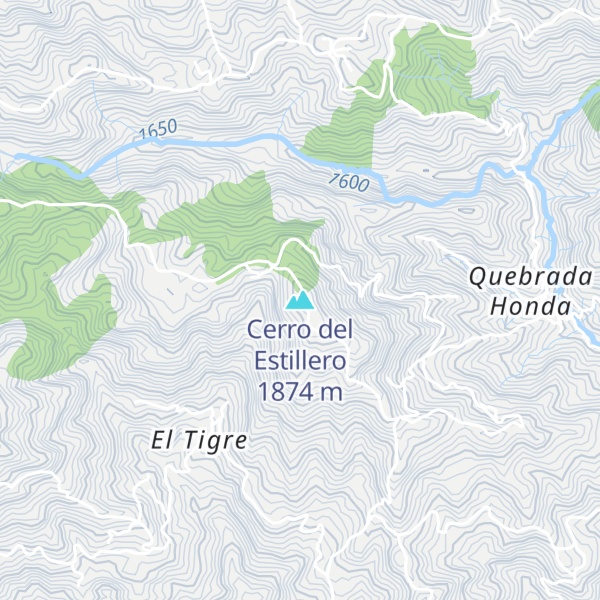 Map of Cerro del Estillero