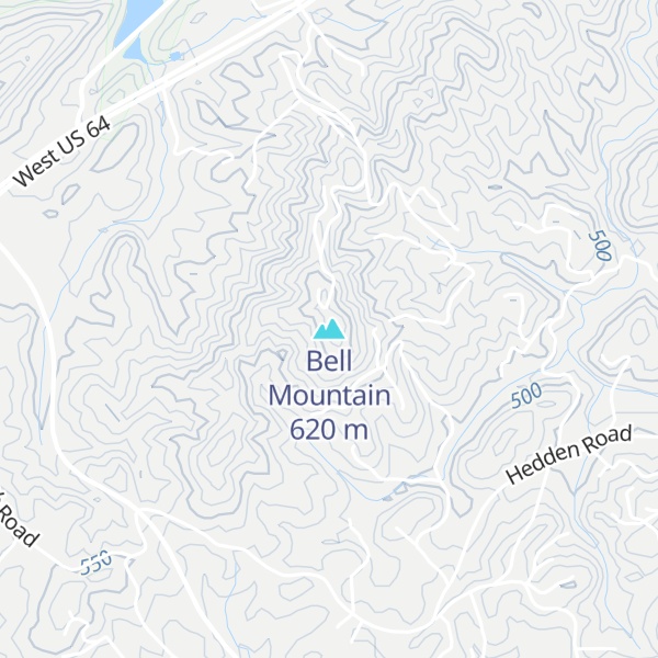 Map of Bell Mountain