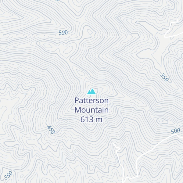 Map of Patterson Mountain