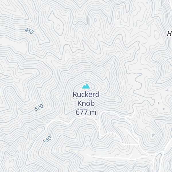 Map of Ruckerd Knob