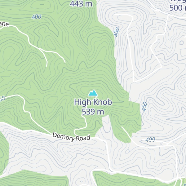 Map of High Knob