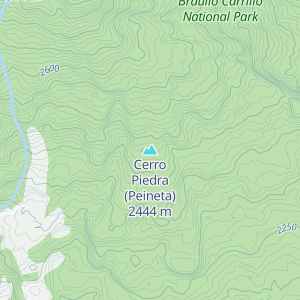Map of Cerro Piedra (Peineta)
