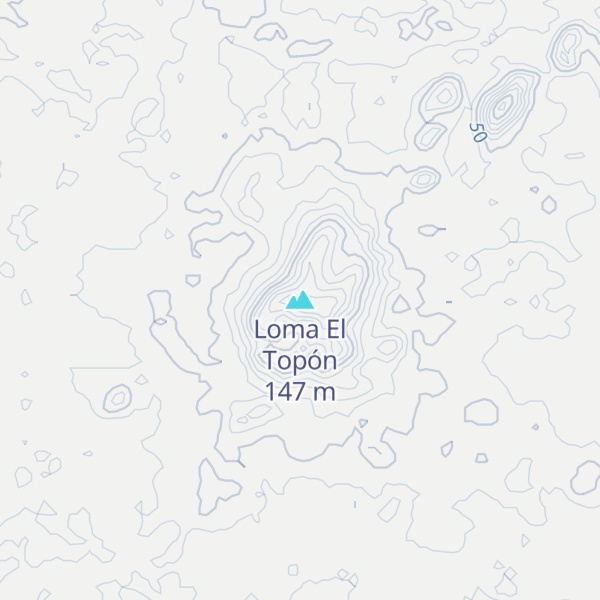 Map of Loma El Topón