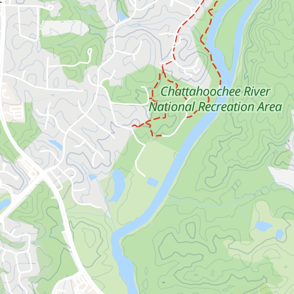 Map of Buford Trout Hatchery Visitors Center