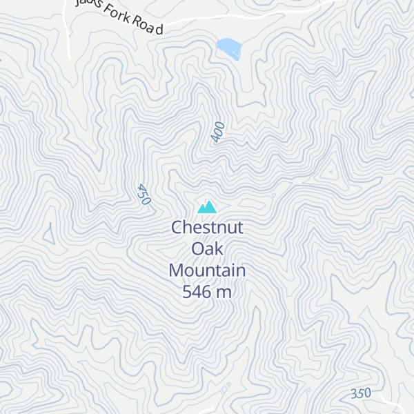 Map of Chestnut Oak Mountain