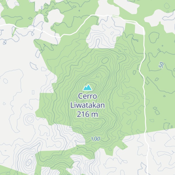 Map of Cerro Liwatakan